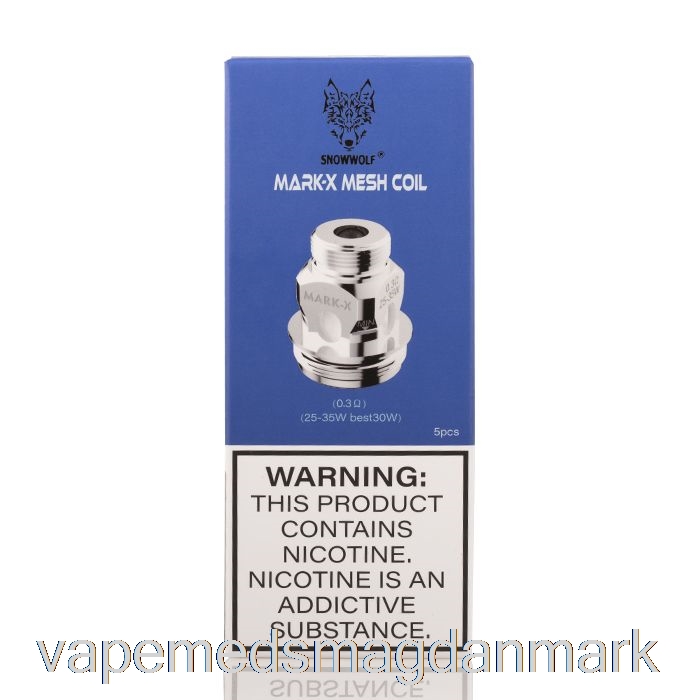 Vape Uden Nikotin Snowwolf Mark-x Udskiftningsspoler 0,3ohm Spoler